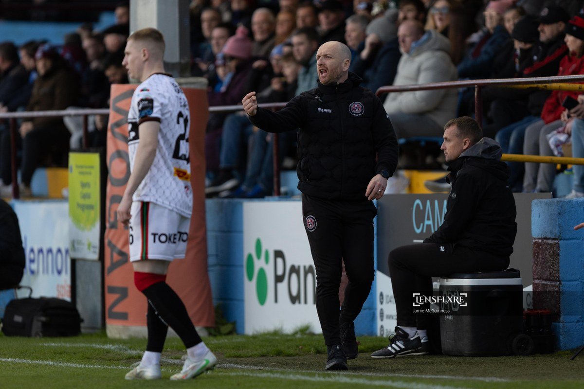Bohemian FC assistant manager Stephen O'Donnell during the SSE Airtricity League Men's Premier Division match between Drogheda United FC and Bohemian Football Club at Sullivan &amp; Lambe Park.